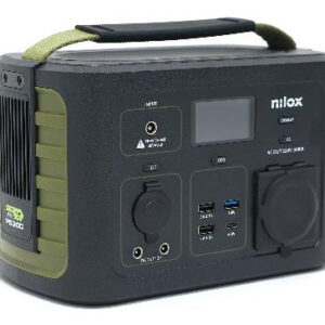 Nilox NXPS300WV1 Power Station Portatile 300W 281Wh 78000mAh LiNMC Onda Sinusoidale Pura Display LCD USB-C PD Ricarica Solare 3 1 112
