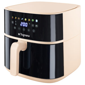 Tognana D2DFA05IRCH Friggitrice ad Aria Calda 8L 2000W 8 Programmi Touch Champagne 3 1 155
