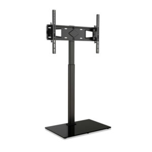 Meliconi Floor600 Supporto TV da Terra 40"-70" VESA 300-400-600 45 kg Acciaio Vetro Temperato Nero