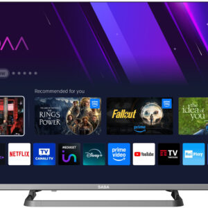 Saba SA40SM10VDA Smart TV LED 40" Full HD VIDAA TivuSAT Triplo Tuner DVB-T2/C/S2 Dolby Audio Wi-Fi 3 1 50