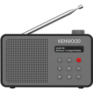 Kenwood CR-M25DAB-H Radiosveglia DAB+/FM Portatile Bluetooth 5.3 LCD Doppia Sveglia Batteria Li-ion USB-C Grigio 3 2 106
