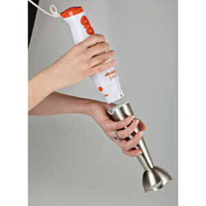 Ariete Frullatore a Immersione 881 Pimmy 200 W 2 Velocità Lame Acciaio Inox Bianco Arancione 4 2 123