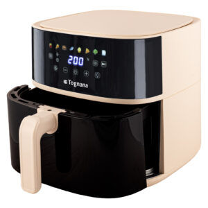 Tognana D2DFA05IRCH Friggitrice ad Aria Calda 8L 2000W 8 Programmi Touch Champagne 4 2 131