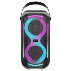 Trevi XFM 225 W Cassa Bluetooth da Festa 50W Treppiede Microfono Wireless TWS USB AUX-IN LED Multicolor Batteria USB-C 5 3 115