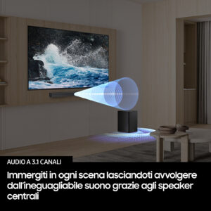 Samsung HW-B650F/ZF Soundbar 3.1 Canali 370W Subwoofer Wireless Dolby Audio DTS Virtual:X Q-Symphony HDMI ARC Bluetooth Nero 6 4 43