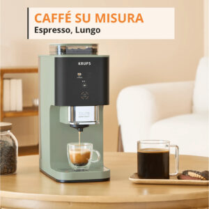 Krups SA401L Macchina da Caffè Automatica Espresso 15 bar Macinatore Integrato 1,8 L Verde Lichen 7 5 5