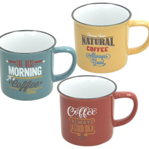 Tazza Tognana Haiti 330 ml Ceramica Blu Verde Pastello Retro per T&egrave;