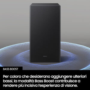 Samsung HW-B450F/ZF Soundbar 2.1 Canali Subwoofer Wireless Dolby Audio DTS Virtual:X Bluetooth HDMI ARC Nero 8 6 45
