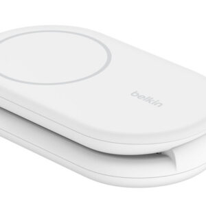 Belkin Caricabatterie Wireless 2-in-1 Pieghevole BoostCharge WIZ028VFWH Qi2 15W MagSafe Bianco 8 6 94