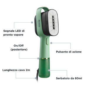Ariete 4301 Steam Style Ferro da Stiro Verticale 1200W 20g/min 80ml Mint 9 7 10
