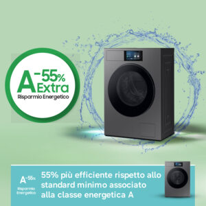 Samsung WF90F09C4SU3 Lavatrice Caricamento Frontale 9 kg 1400 Giri/min Classe A Ecodosatore AI EcoBubble Wi-Fi Dark Silver 9 7 31