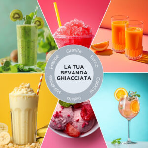 Ariete 655 MySlush & IceCream Macchina per Granite Gelati e Frozen Drink 2,6L 6 Programmi Senza Ghiaccio 200W 9 7 8