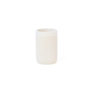PORTASPAZZOLINI RESINA/PLAST. D7X13CM COLOR AVORIO