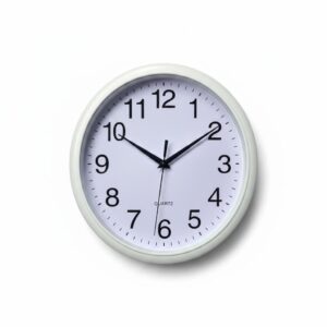 OROLOGIO DA PARETE PLASTICA DIAM.25,5XH4CM BIANCO