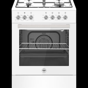 Bertazzoni la germania SE664EB/24 Cucina a Libera Installazione 60x60 cm 4 Fuochi Gas Forno Elettrico Multifunzione 60L Grill Classe A Bianco
