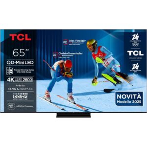 Tcl 65C79K Smart TV 65" QD-Mini LED 4K 144Hz Google TV Dolby Vision IQ Atmos Audio B&O