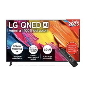 Lg 50QNED70A6A Smart TV 50" 4K QNED α7 Gen8 HDR10 WebOS 25 DVB-T2 Wi-Fi Nero