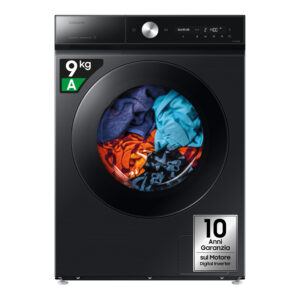 Samsung WW90DB8U95GB Lavatrice Caricamento Frontale 9 kg 1400 Giri/min Classe A Nero Wi-Fi Vapore QuickDrive 11 9 24