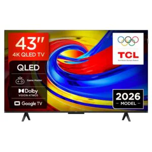tcl smart tv 43p7l 43'' qled 4k uhd google tv hdr10+ nero