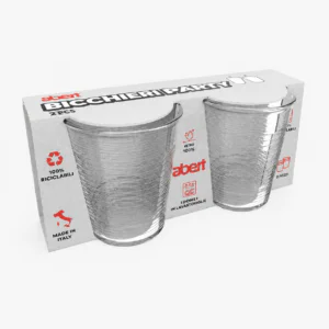 SET 2 BICCHIERI IN PS PARTY 33CL TRASPARENTE