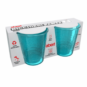SET 2 BICCHIERI IN PS PARTY 33CL AZZURRO