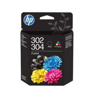 HP Confezione da 2 cartucce di inchiostro tricromia/nero 302/304