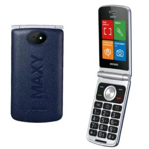 BRONDI Maxy Telefono Cellulare a Conchiglia Dark Blue