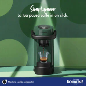 Macchina per caffè a cialde Caffè Borbone Simplymoon Macchina da Caffè a Cialde ESE 44mm – Multifunzione per Espresso, Infusi e Bevande Calde, Pressione 15 bar, Serbatoio 0.9L - Verde 8 48bd419e b619 4a9f 84e1 194b1ff1a214