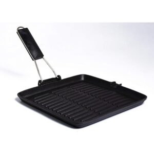 GRILL CON MANICO PIEGHEVOLE 28X28 CM