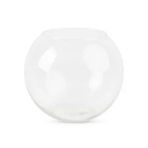 VASO SFERA IN VETRO TRASPARENTE 25CMXH20CM