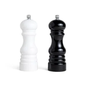 MACINA PEPE/SALE PLASTICA D.6X17,5CM BIANCO/NERO A