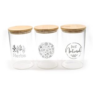 BARATTOLO VETRO BOROSILICATO C/COPERCHIO 1LT ASS.
