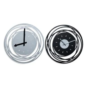 OROLOGIO DA PARETE METALLO DIAM.39CM ASS.MODERN