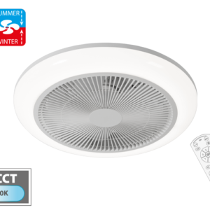 Plafoniera LED con Ventilatore IPN Brezion 450 mm 33W Luce Dimmerabile Multi-CCT Telecomando
