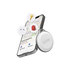 SBS Track My Circle Localizzatore Compatibile con Apple Find My - Bianco