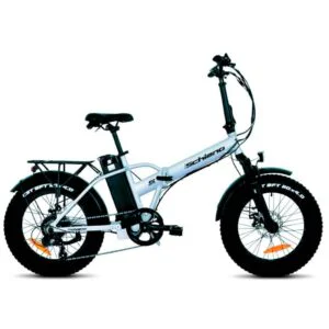 bici con pedalata assistita f.lli schiano srl fat bike 20" pieghevole silver