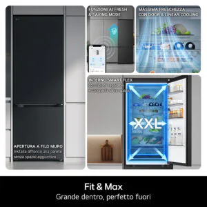 LG GBBS322APY Frigorifero Combinato Fit & Max 60 cm Classe A 375 L AI Inverter Prime Silver 3 ee595583 5ebf 4d06 b24f e4b7557dcb35