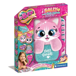 Clementoni 16491 BFF Sally Il Mio Diario Segreto Digitale LCD Gioco Elettronico Interattivo