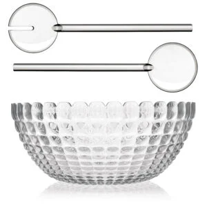 SET CONTENITORE CM.25 + POSATA INSALATA DIVA CLEAR