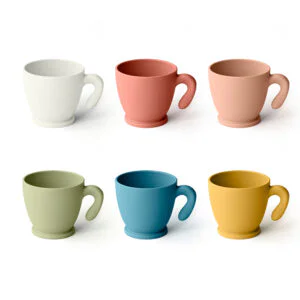 SET 6 TAZZINE CAFFE COFFEE POP CHEF LINE COL.ASS
