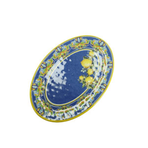 VASSOIO OVALE CITRUS BLU MELAMINA 50,5X35,5CM