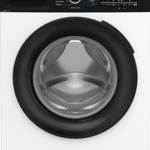 Beko BMWEP10149DB lavatrice 10kg, Classe A-30%, Bianco, Motore Inverter 1400 giri, Display touch, Obl&ograve; nero, EnergySpin&trade;, Vapore