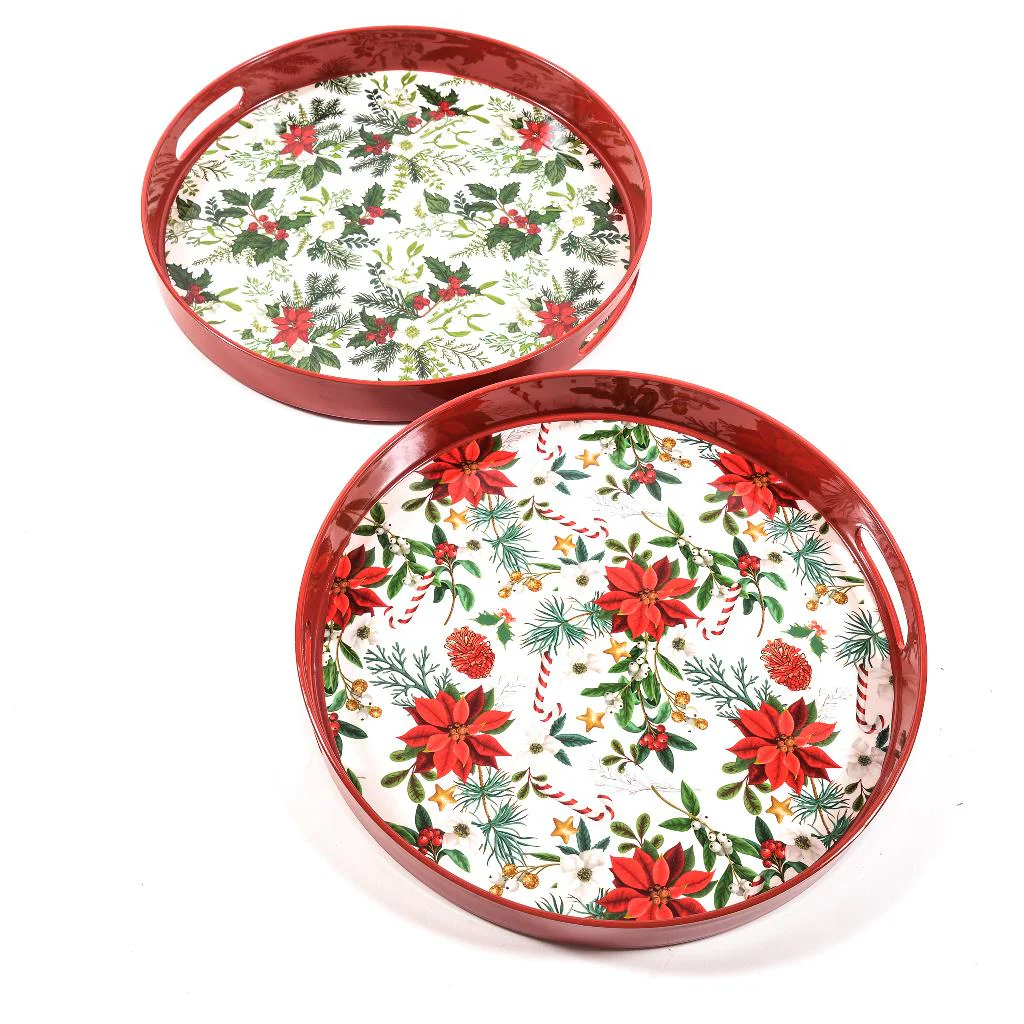 vassoio,plastica,Natale,33cm,decorazioni,servizio