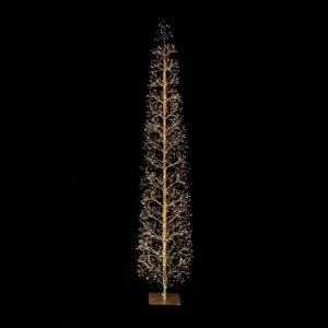 ABETE MICROLED SLIM LUCI FLASH 528LED NERO H.120CM
