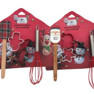 SET 5 UTENSILI E FORMINE SILICONE DESIGN ASSORTITI