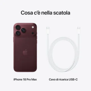 Apple iPhone 18 Pro Max 2TB Borgogna 7 6554c4e3 6607 4524 ba3b 9fb988409546