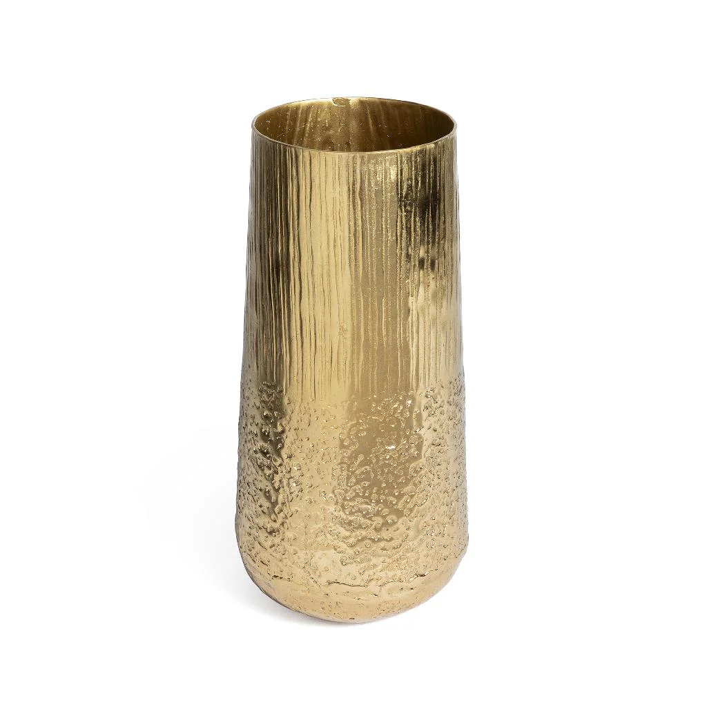vaso alluminio,vaso oro,martellato,decorazione casa,decorazione Natale,vaso decorativo,soprammobile,complemento arredo