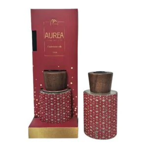 DIFFUSORE AUREA STRASS ROSSO SETA & CASHMERE 120ML