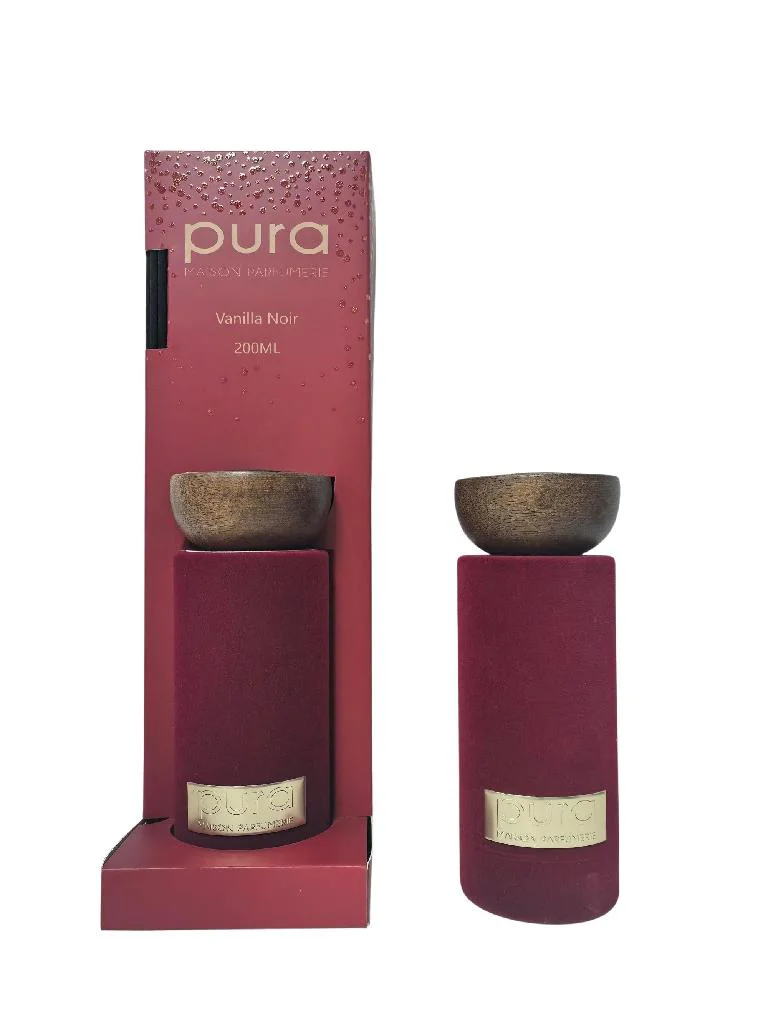 diffusore Pura,vellutato,200 ml,Vanilla Noir,profumatore ambiente,profumo casa,fragranza vaniglia,decorazione