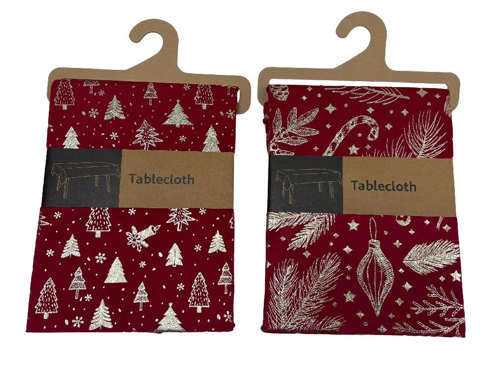 tovaglia Natale,tovaglia rosso oro,velluto,laminato,tessile tavola,decorazione tavola,Natale,tovaglia natalizia